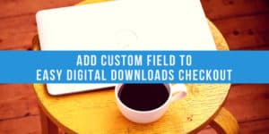 Add Custom Fields to Easy Digital Downloads Checkout