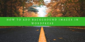 How to Add a Background Image in WordPress